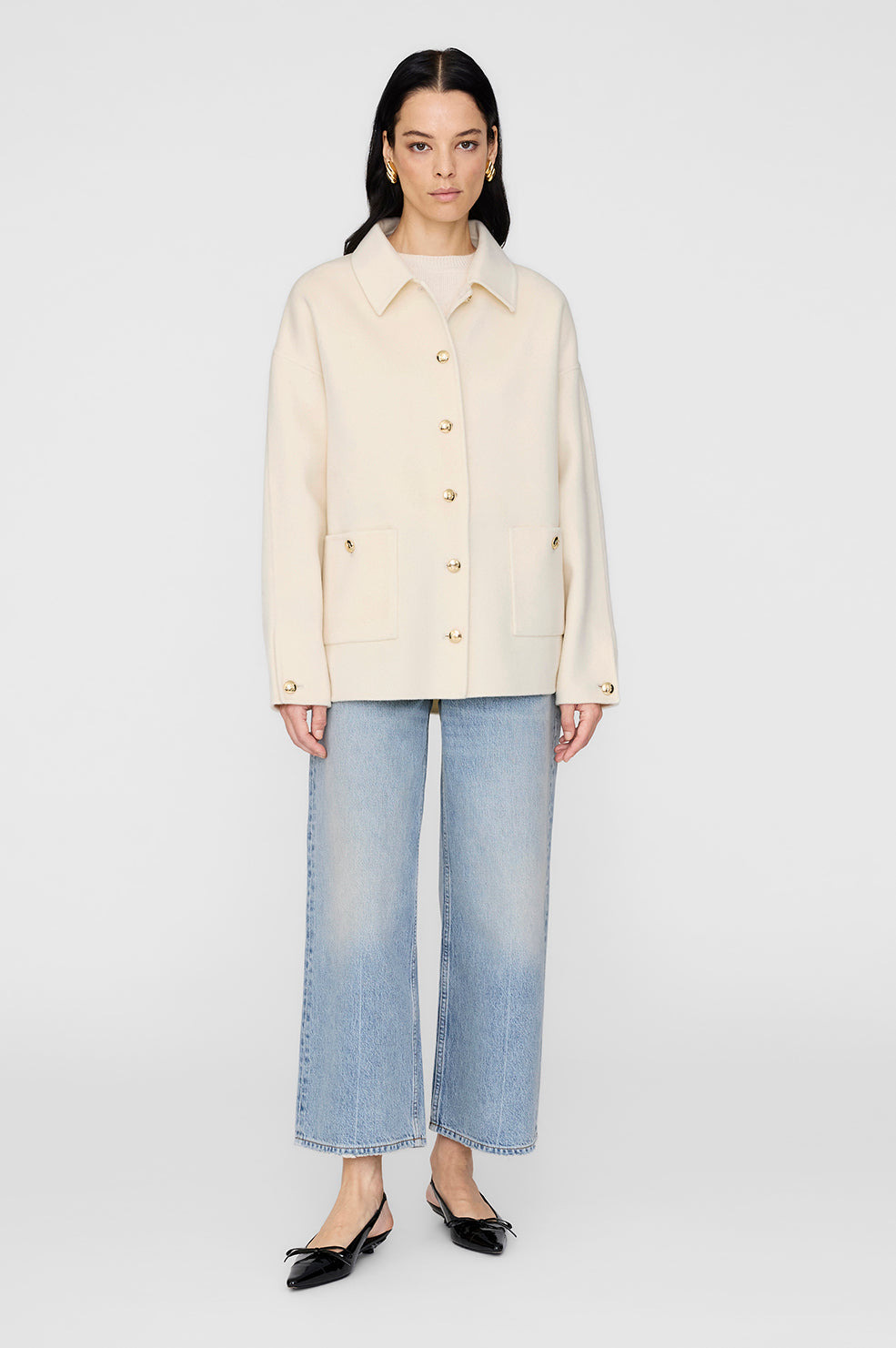 Luca Jacket - Ivory Cashmere Blend - 5