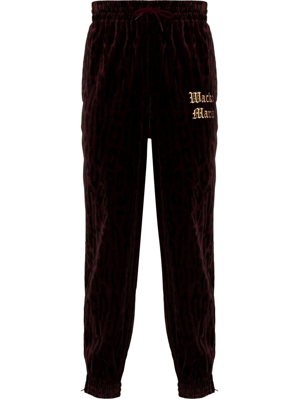 logo-embroidered track pants - 1