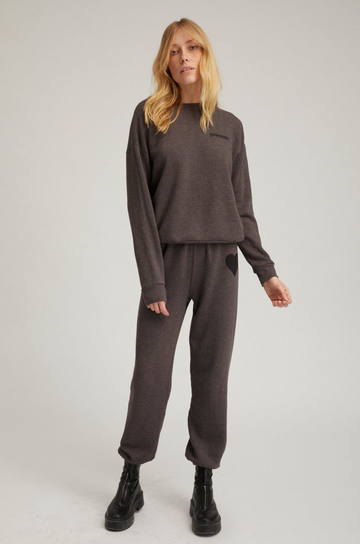 CHARCOAL LOGO SWEATSHIRT - 4