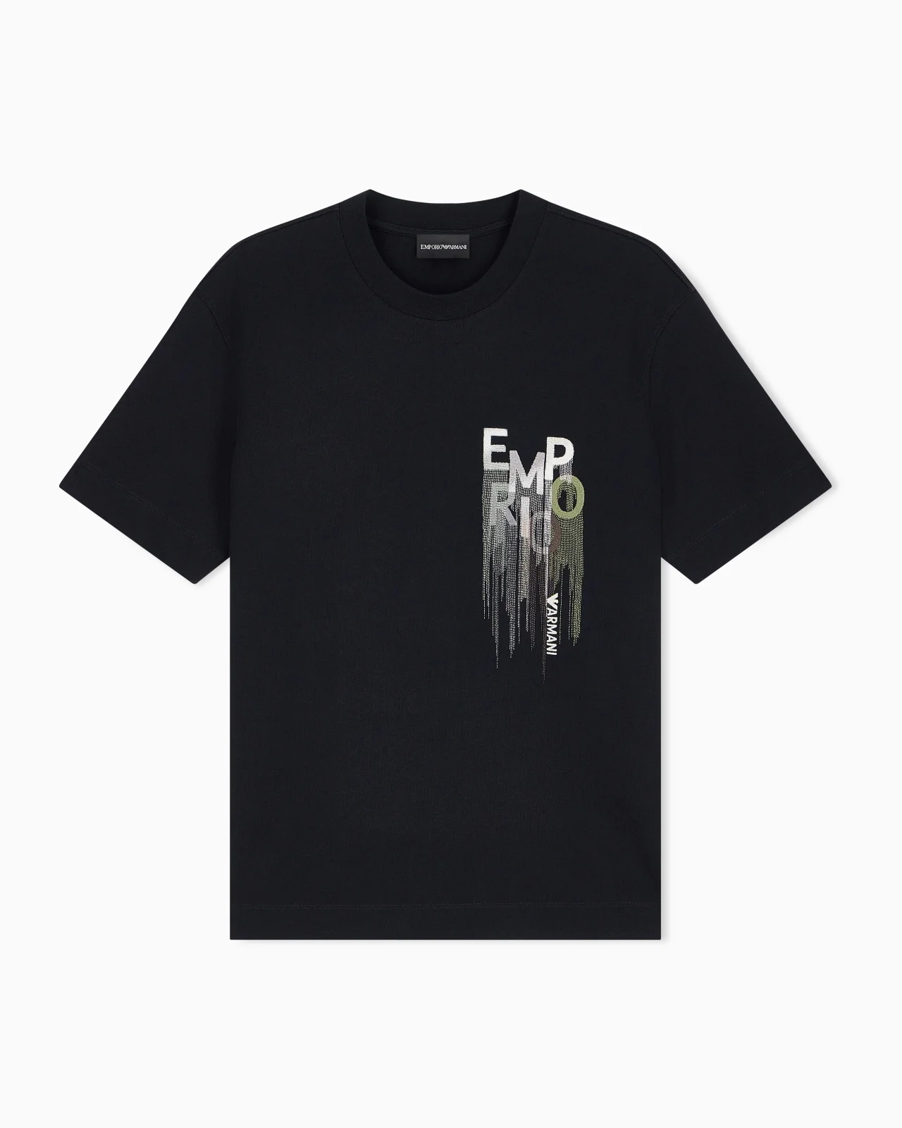 HEAVY JERSEY T-SHIRT WITH EMBROIDERED LOGO - 1