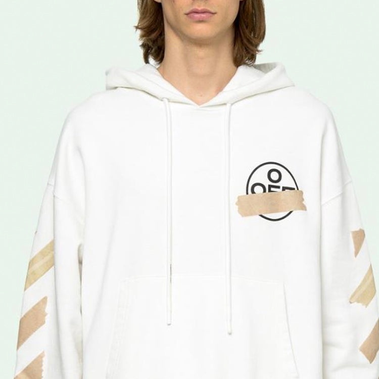 Off-White Arrows Sketch Mens Logo Loose Sweater Tape OMBB037R20E300020148 - 2