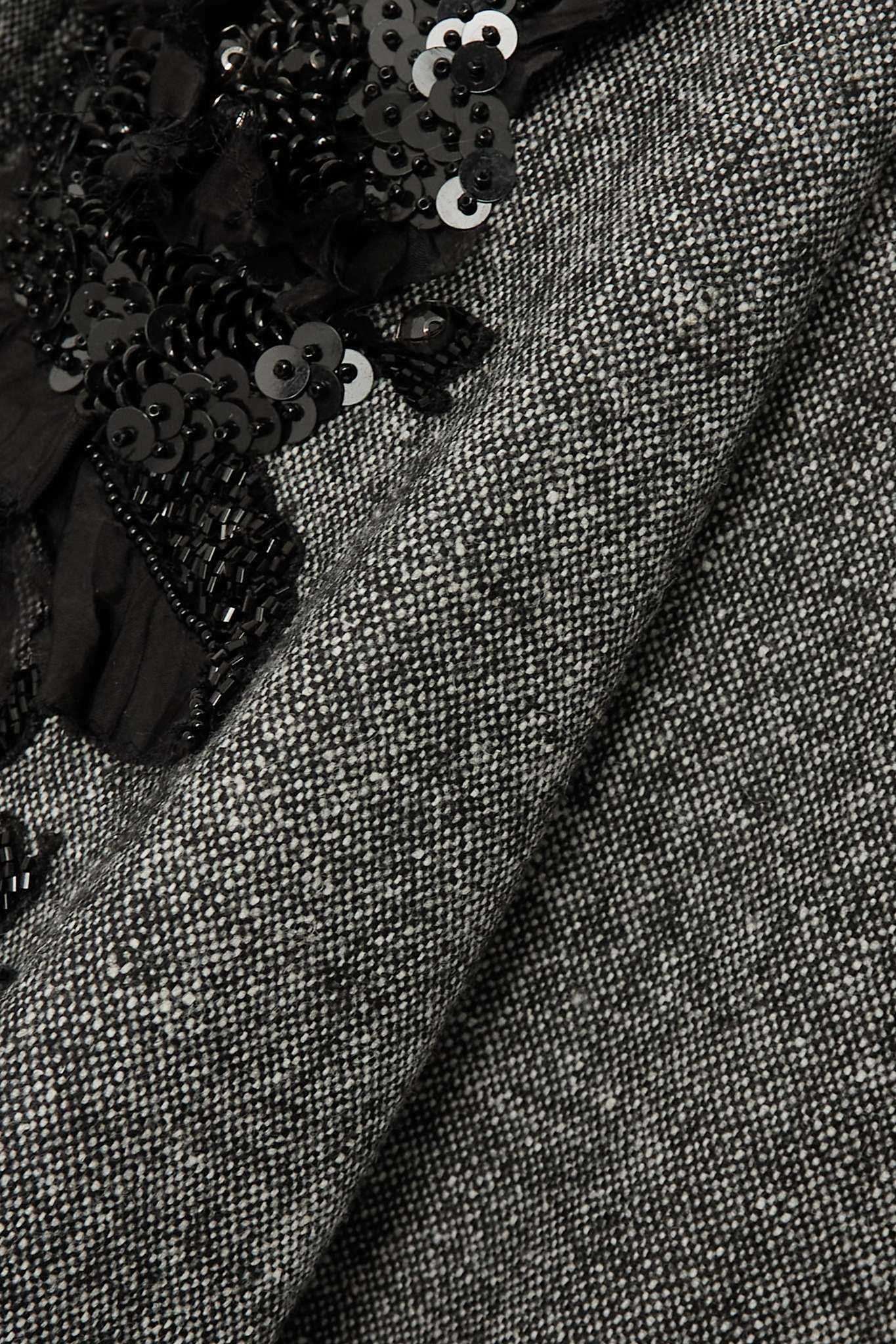 Stephanie embellished stretch-tweed coat - 4