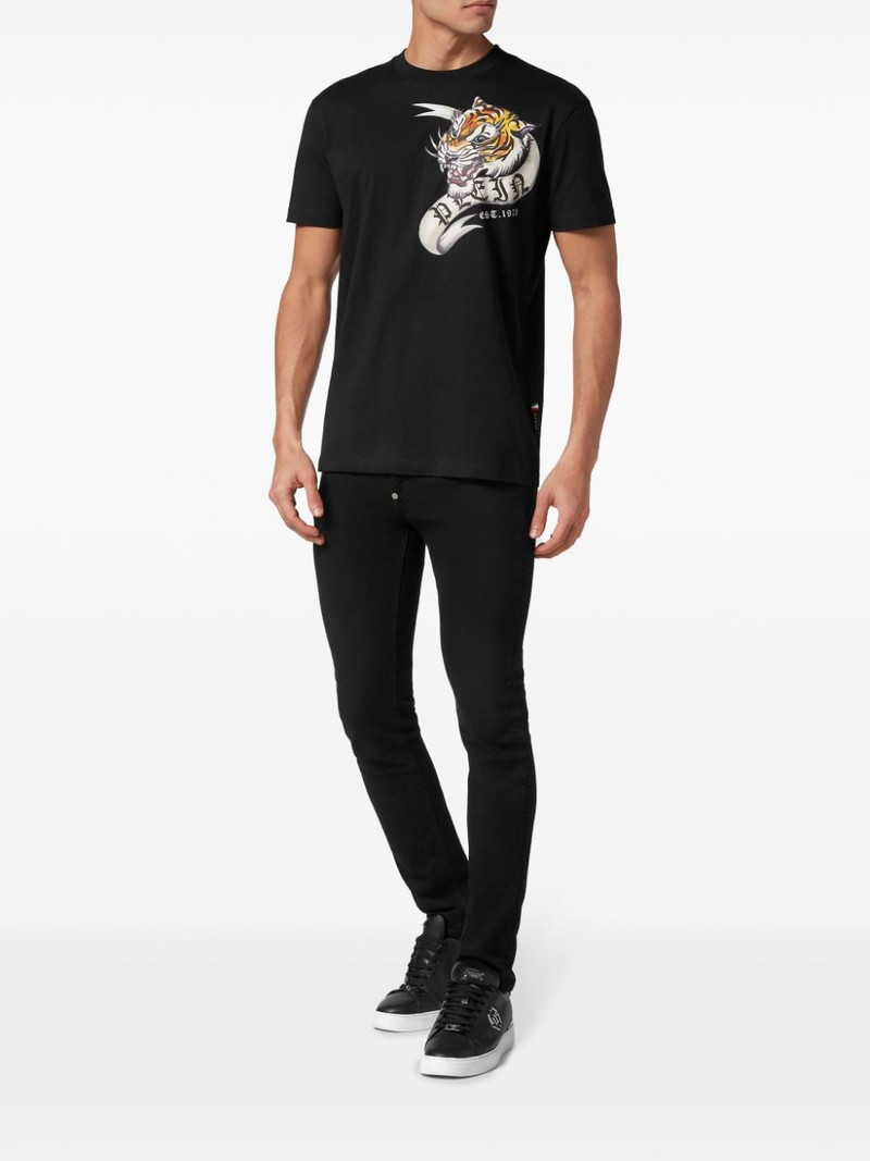 PHILIPP PLEIN graphic-print cotton T-shirt outlook