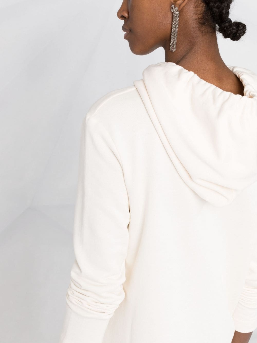 logo-print hooded dress - 3