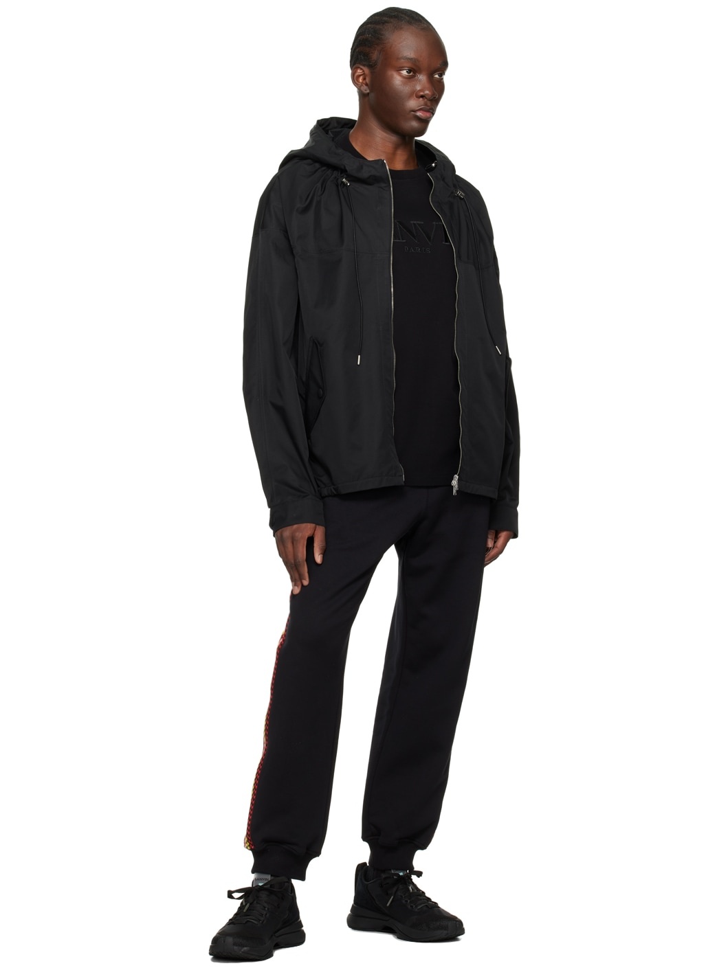 Black Hooded Jacket - 4