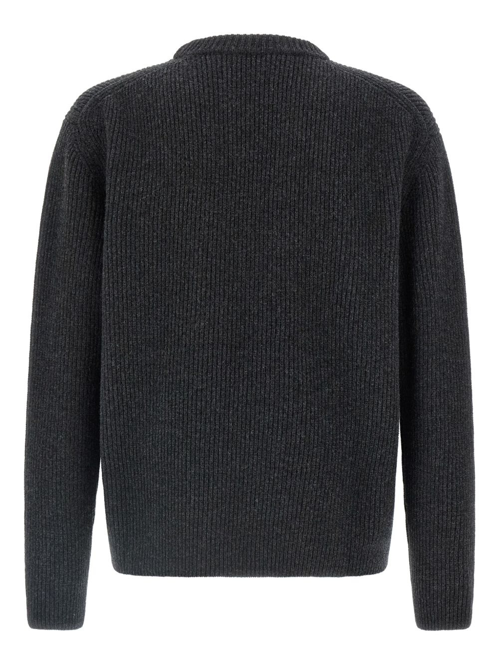 ribbed logo-intarsia sweater - 2