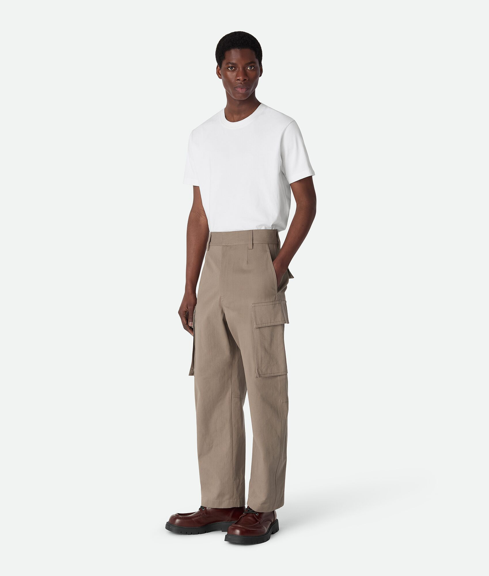 Cotton Twill Cargo Pants - 1
