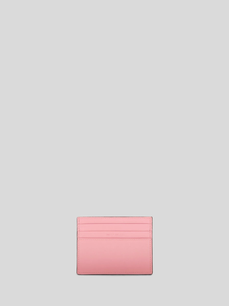 Etro LEATHER CREDIT CARD HOLDER WITH PEGASO outlook