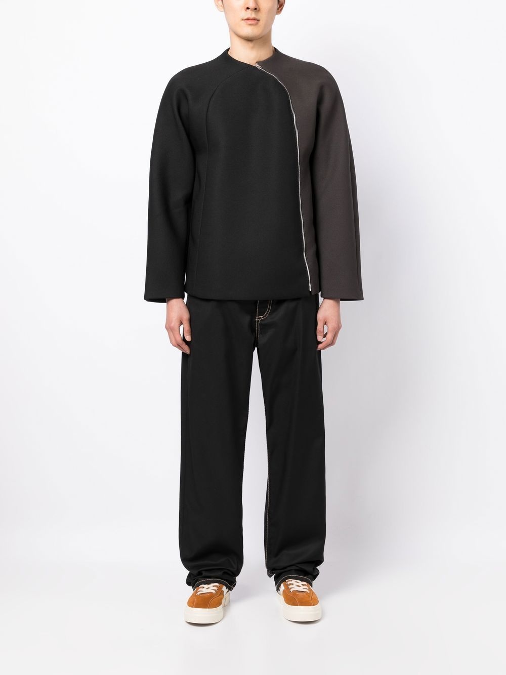zip-detail sweatshirt - 2