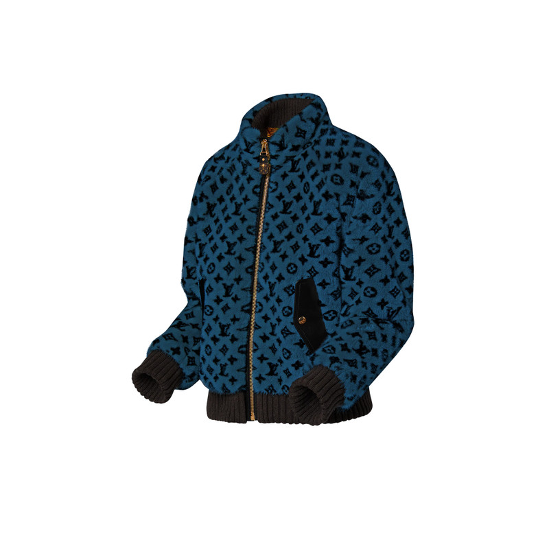 Louis Vuitton Monogram Mink Bomber Jacket outlook