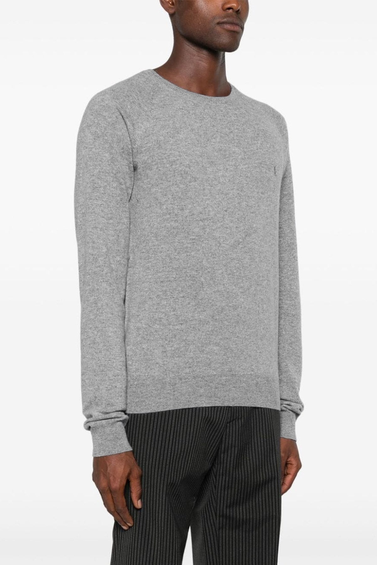 Saint Laurent Men Logo Embroidery Sweater - 6