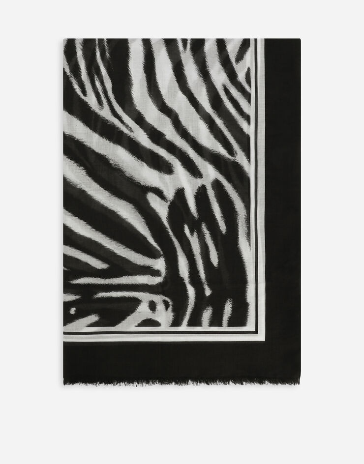 Voile sarong with zebra print (110 x 190) - 1