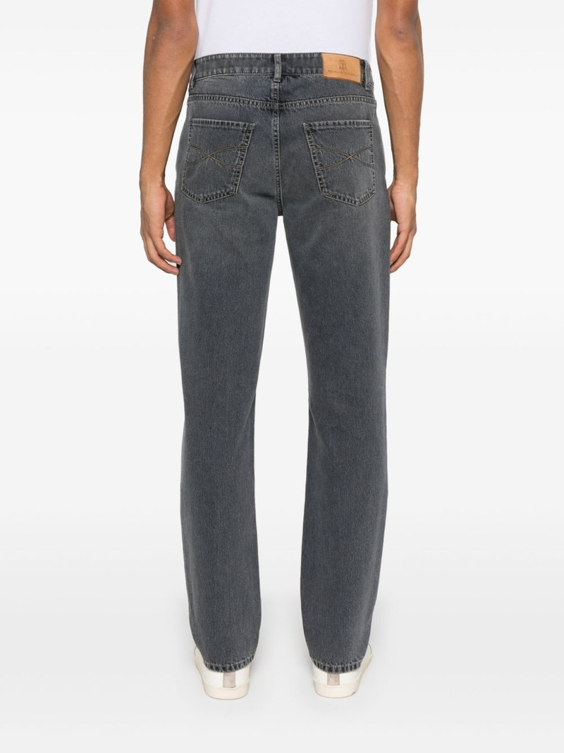 logo-embroidered jeans 4