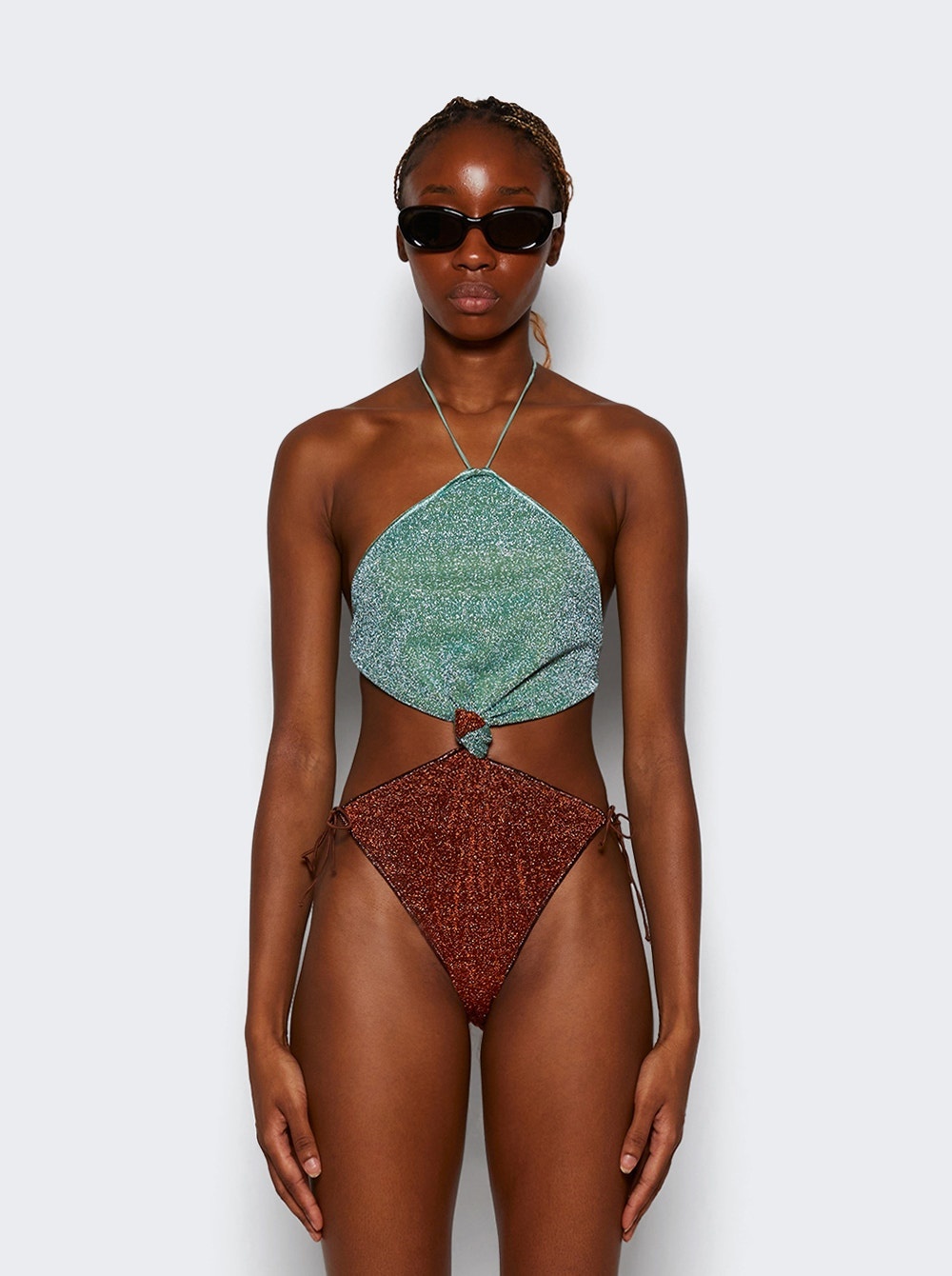 LumiÈre Bicolor Knot Maillot Aqua - 3