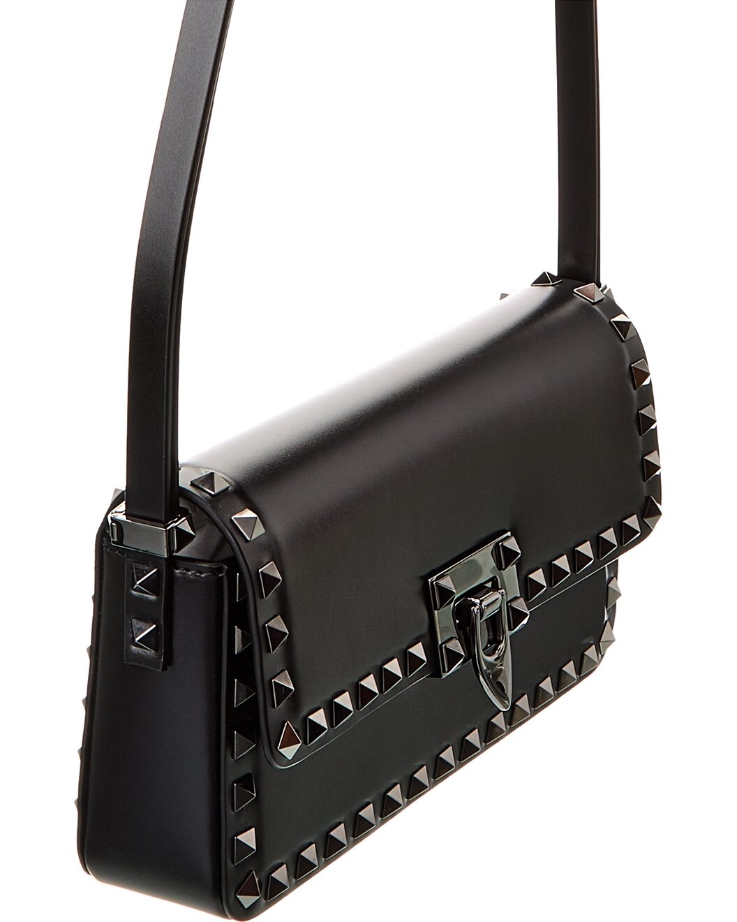 Valentino Rockstud23 East-West Leather Hobo Bag - 3