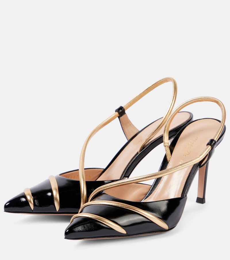 85mm 가죽 slingback 펌프 5