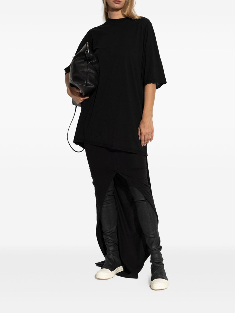 Rick Owens DRKSHDW short-sleeve draped-hemline top outlook