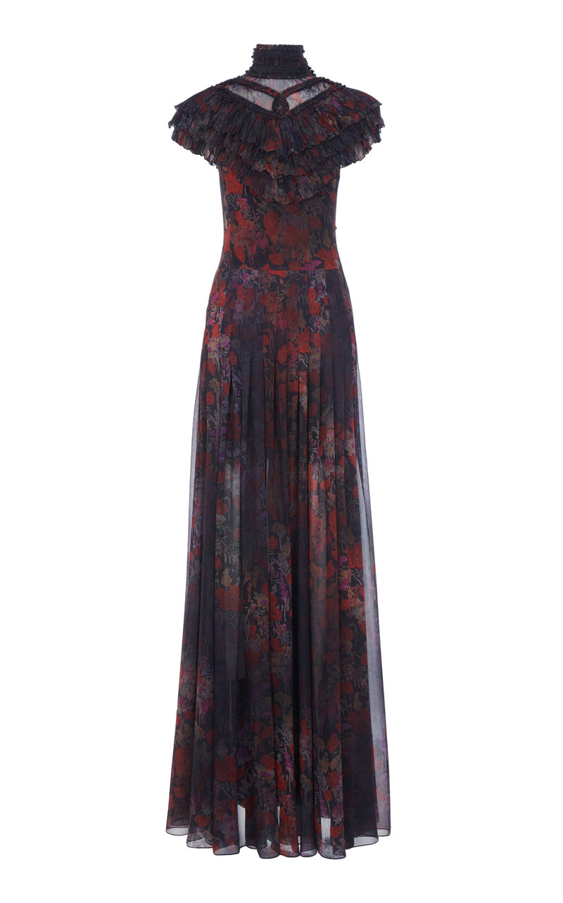 Cressida Printed Silk Gown multi 1