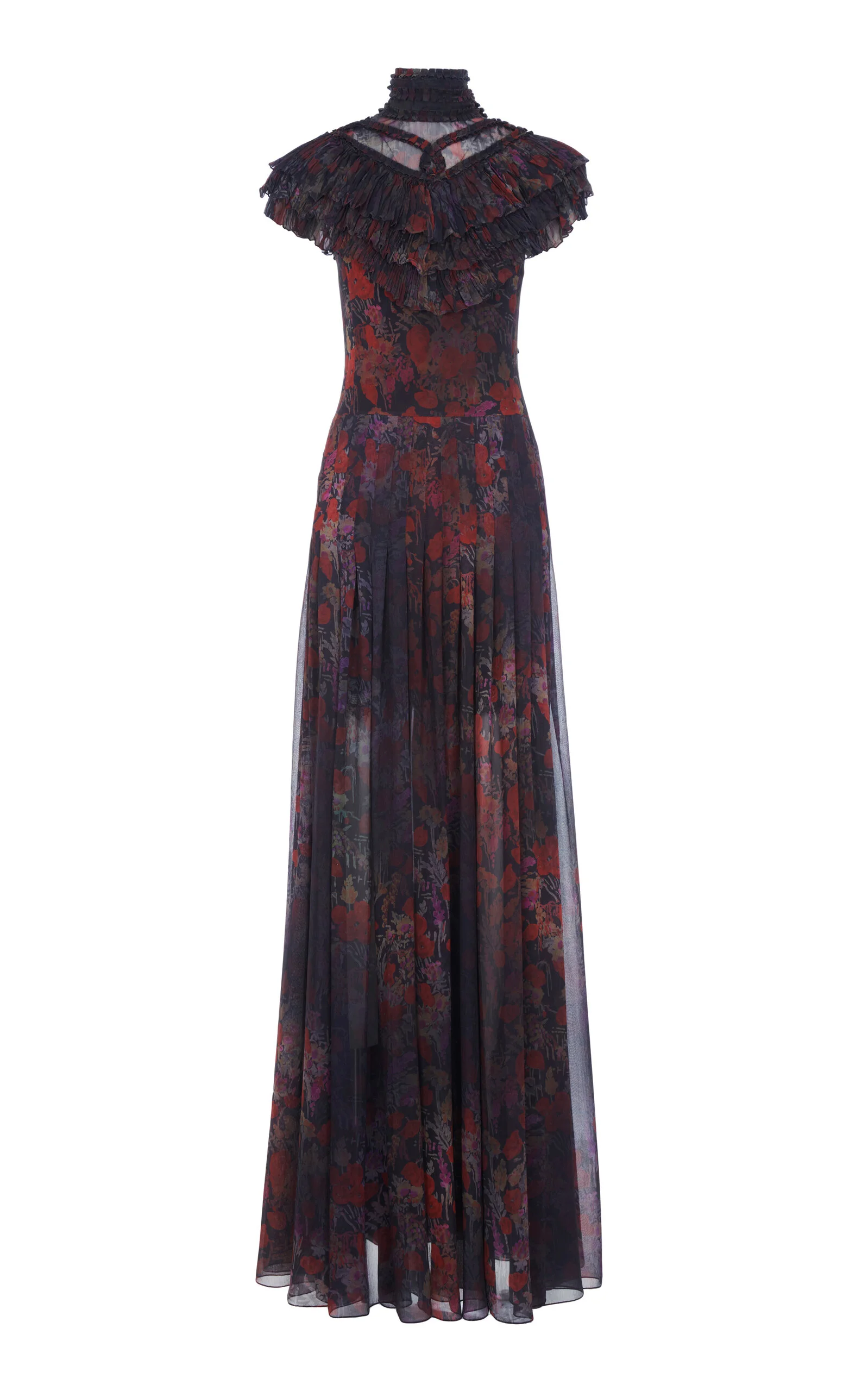 Cressida Printed Silk Gown multi - 1