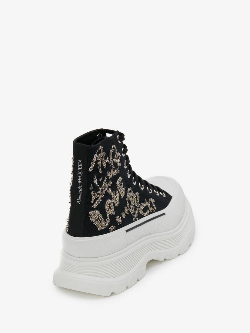 Men's Tread Slick Boot in Black/silver - 3
