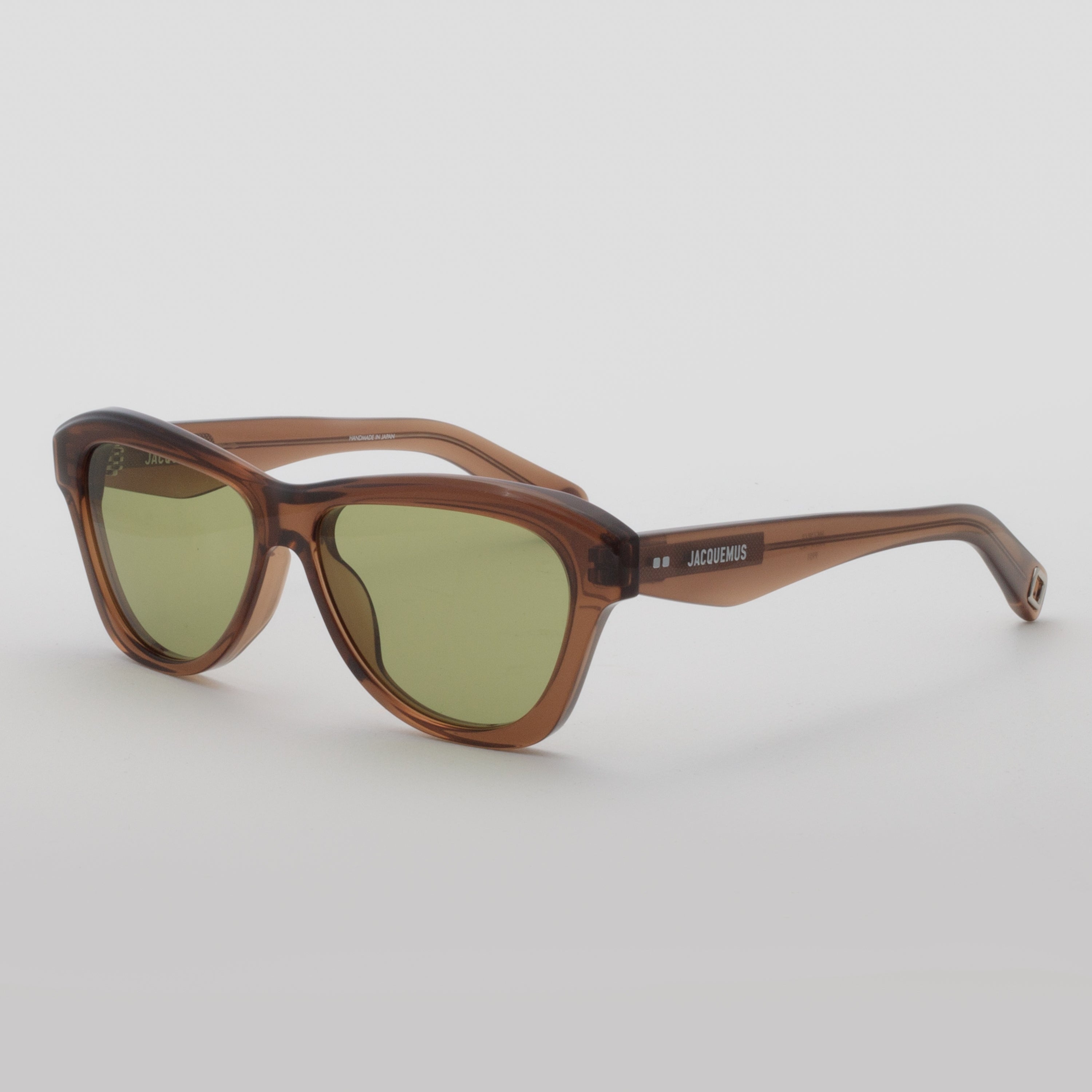 Jacquemus Palmier Sunglasses JAC59S 002 Crystal Brown 55mm JACQUEMUS x LINDA FARROW Palmier Angular Sunglasses in  main image 2