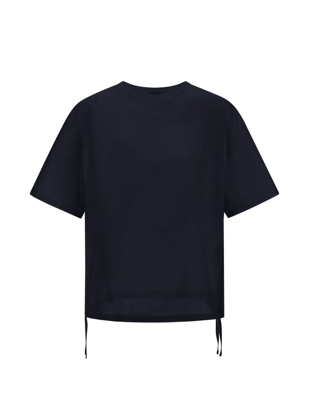 drawstring-hem T-shirt - 1