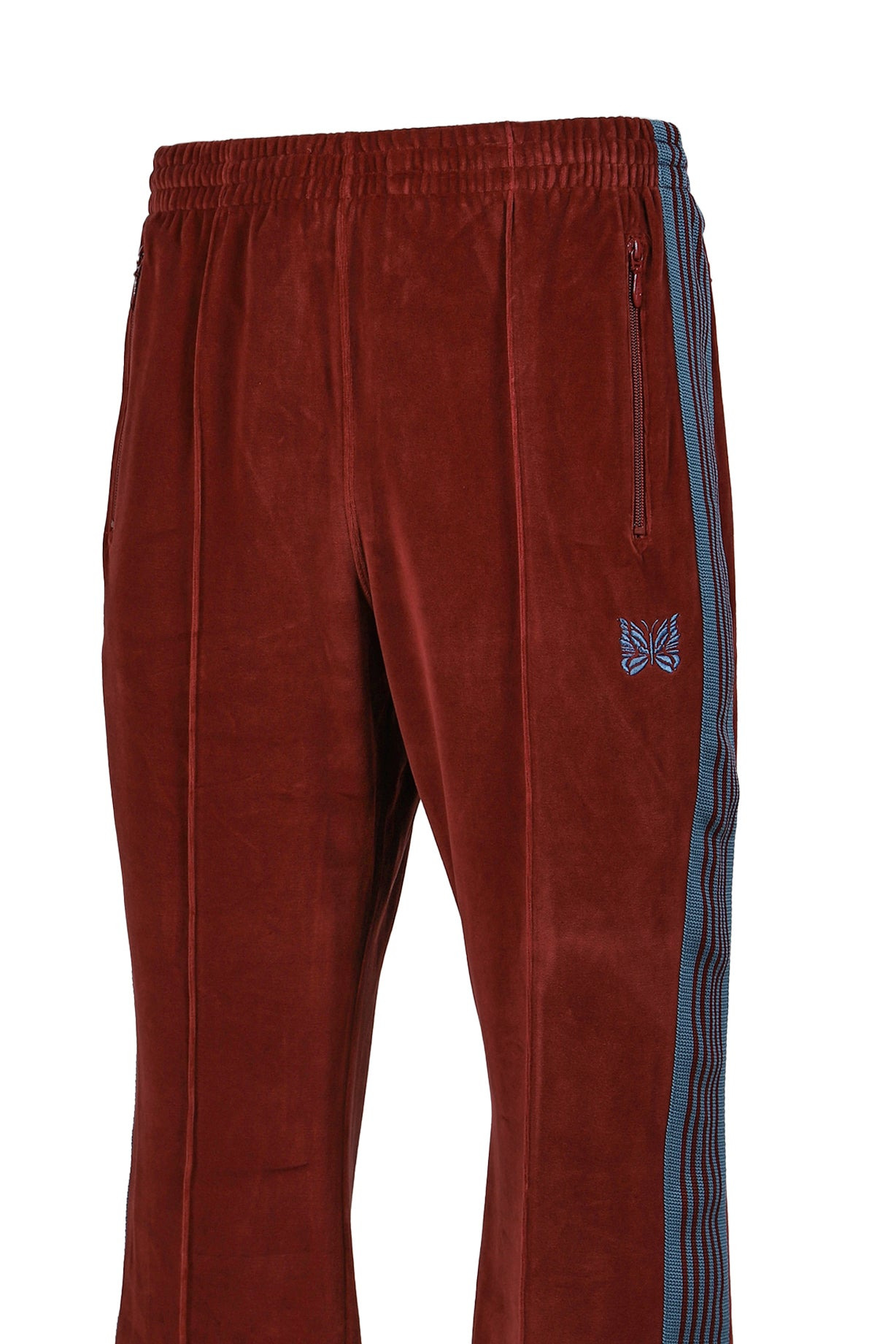 BOOT-CUT TRACK PANT - C/PE VELOUR / BUR - 10