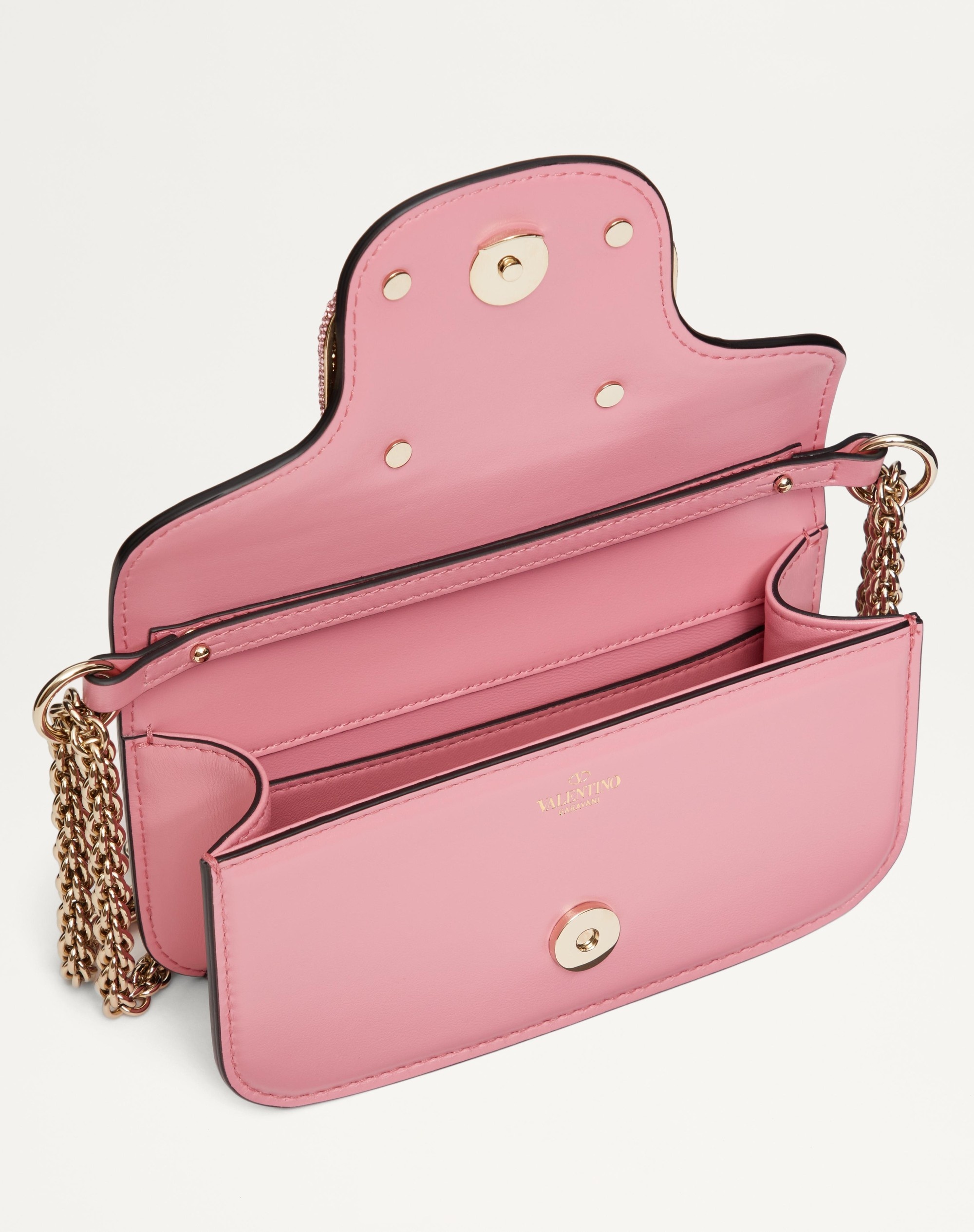 VALENTINO GARAVANI LOCÒ SMALL SHOULDER BAG WITH JEWEL LOGO - 6
