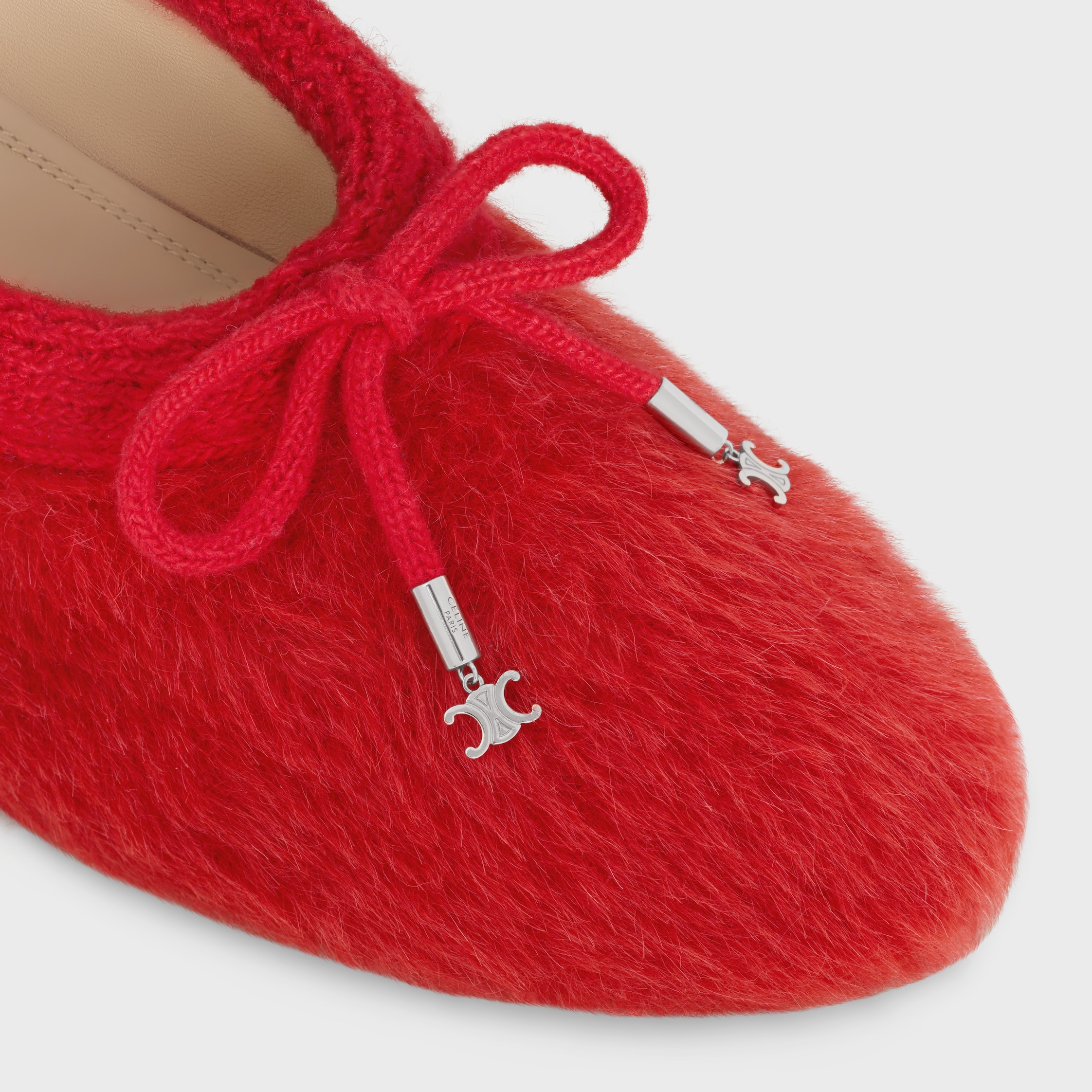CELINE ABBY BALLERINA IN Alpaca Wool Fabric - 4