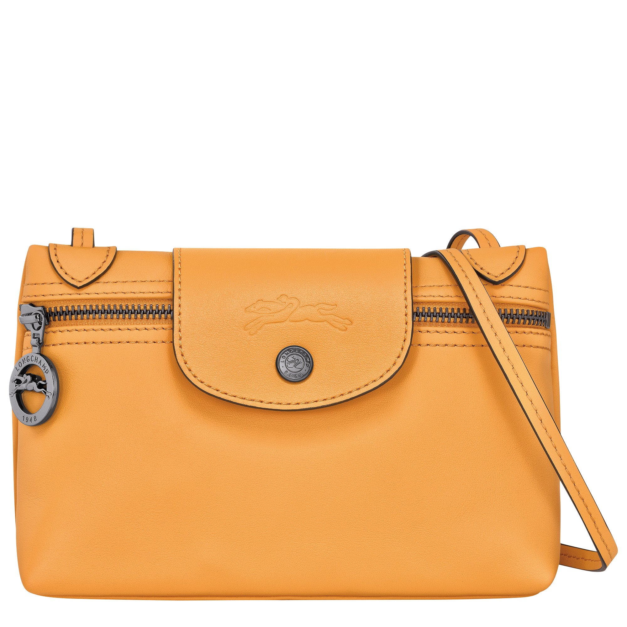 Le Pliage Xtra XS Crossbody bag Apricot - Leather - 1