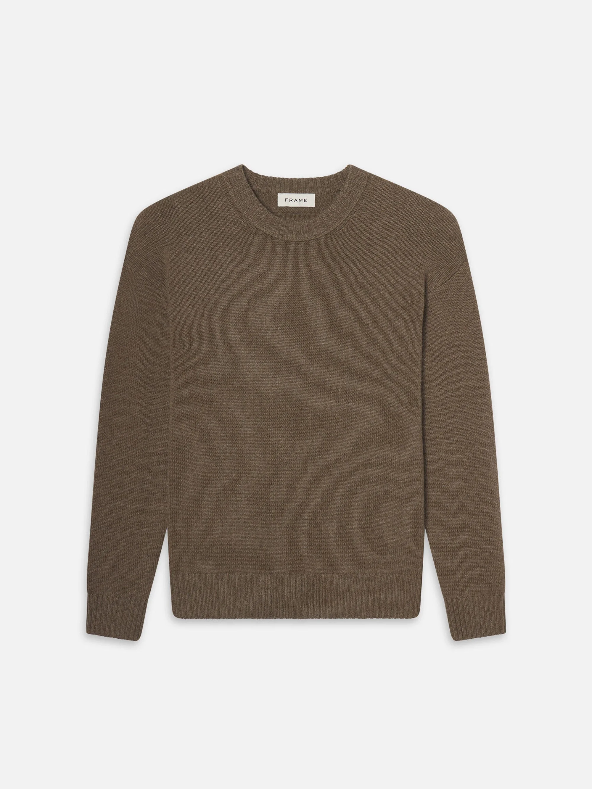 The Cashmere Crewneck Sweater in Soft Mocha - 1