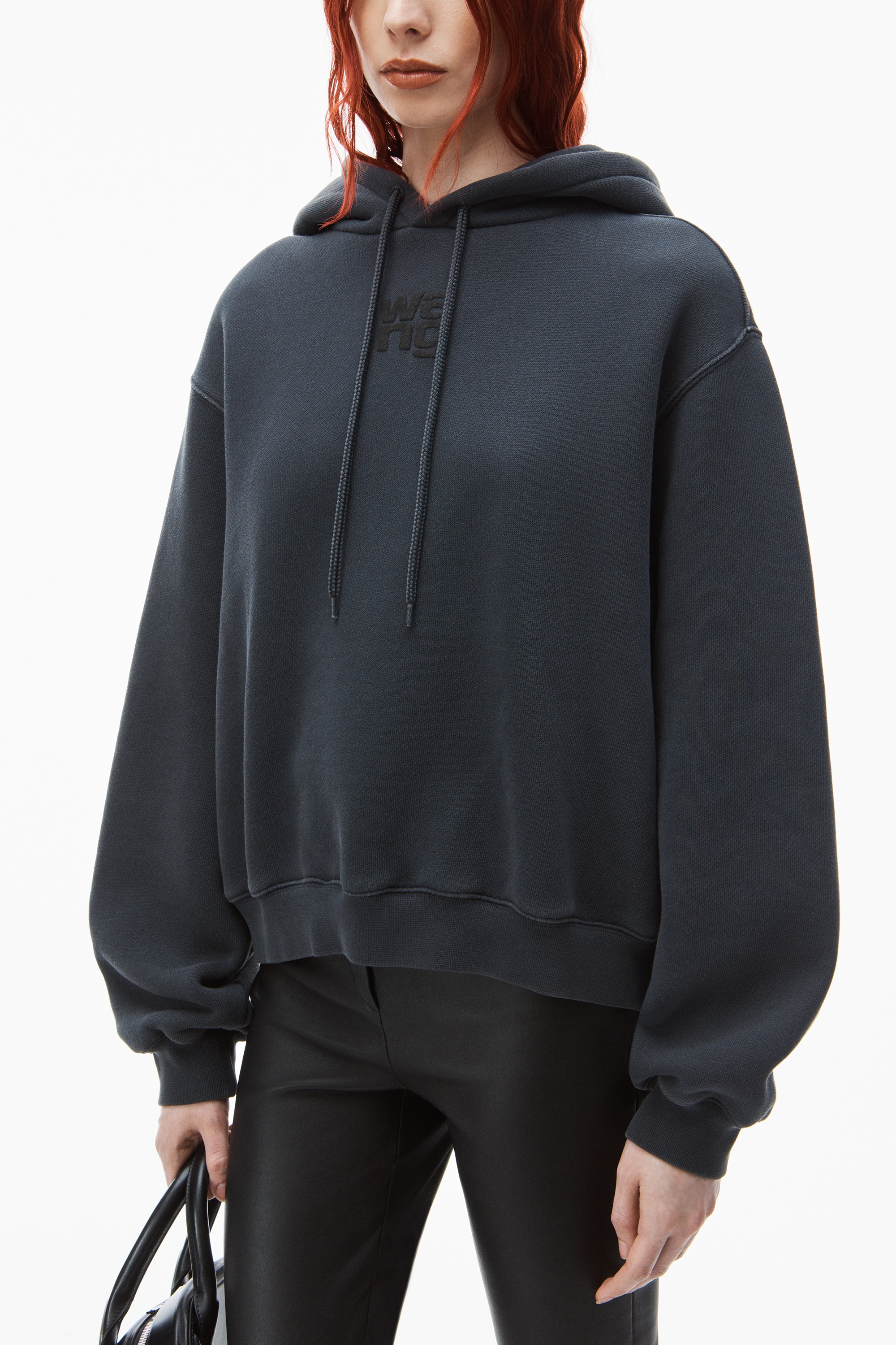 puff logo hoodie in terry - 3