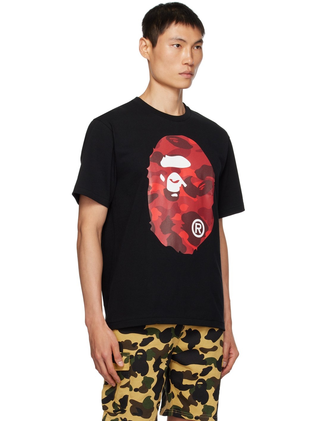 Black Camo Big Ape Head T-Shirt - 2