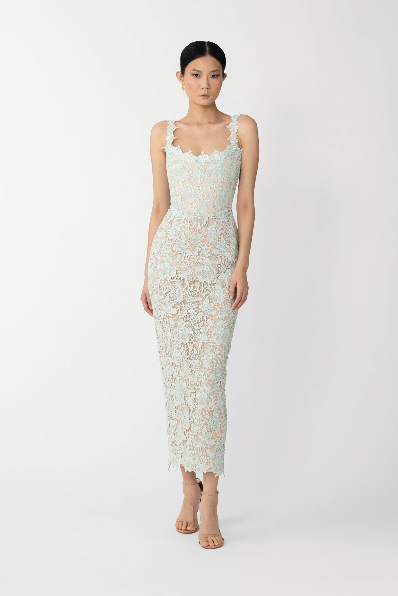 CORALINE LACE MIDI DRESS - 3