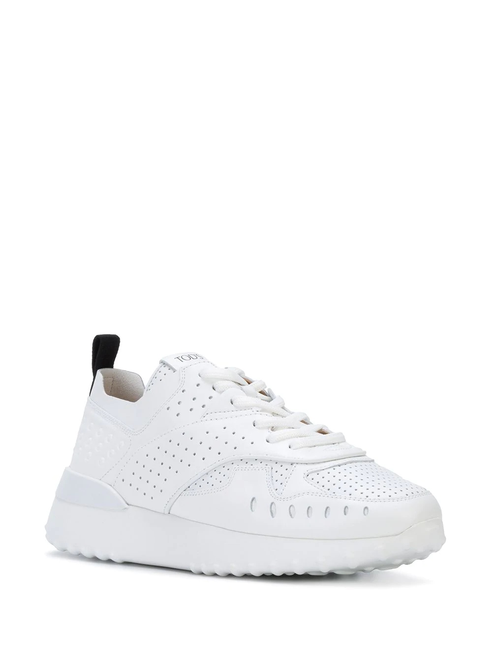 perforated low-top sneakers - 2