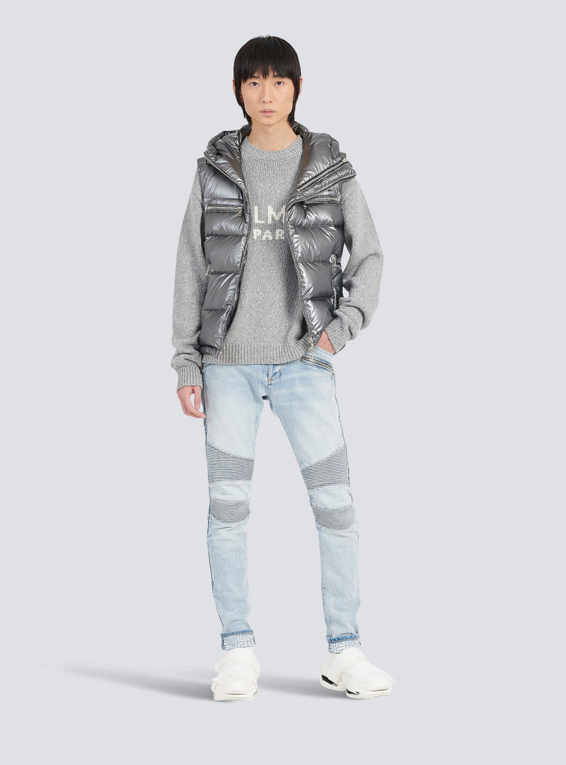 Balmain Wool sweater with Balmain Paris logo outlook