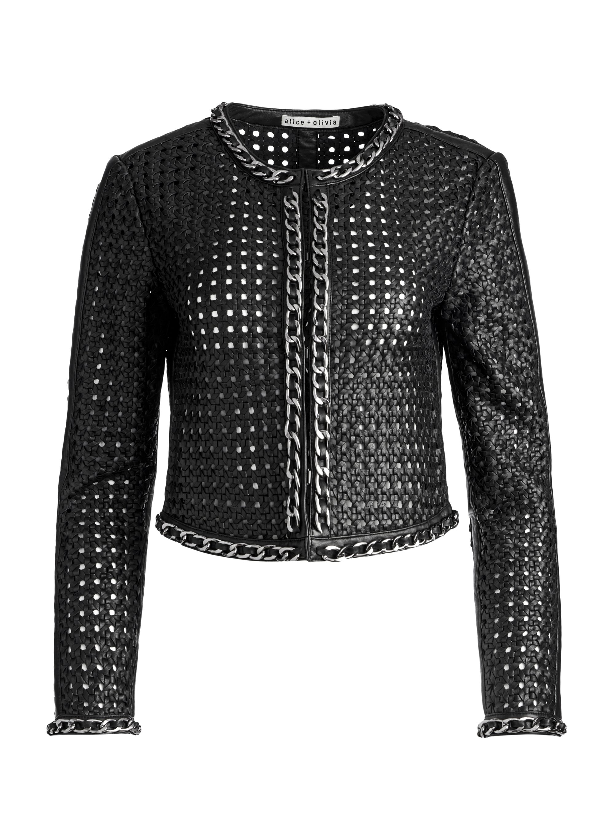 BRIXTON LEATHER CROPPED JACKET - 1