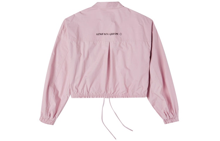 (WMNS) Converse Small Logo Casual Shirt Jacket Pink Purple 10023159-A02 - 2