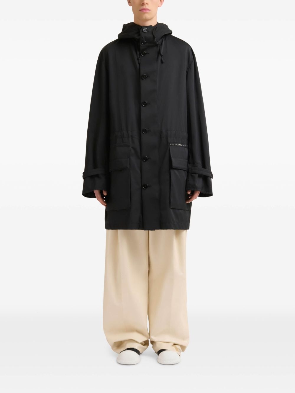 water-resistant hooded parka - 2