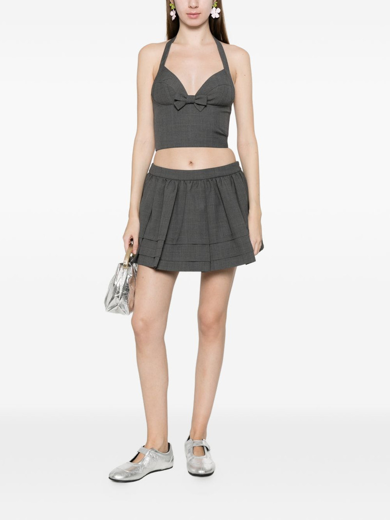 SHUSHU/TONG ruffle-detail pleated mini skirt outlook