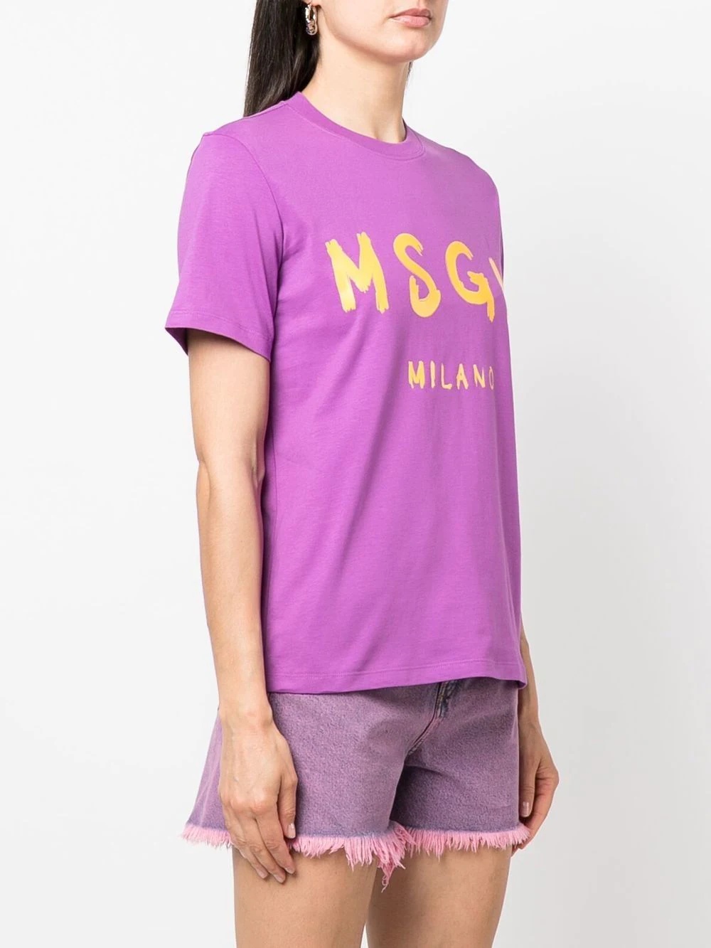 logo-print cotton T-shirt - 3