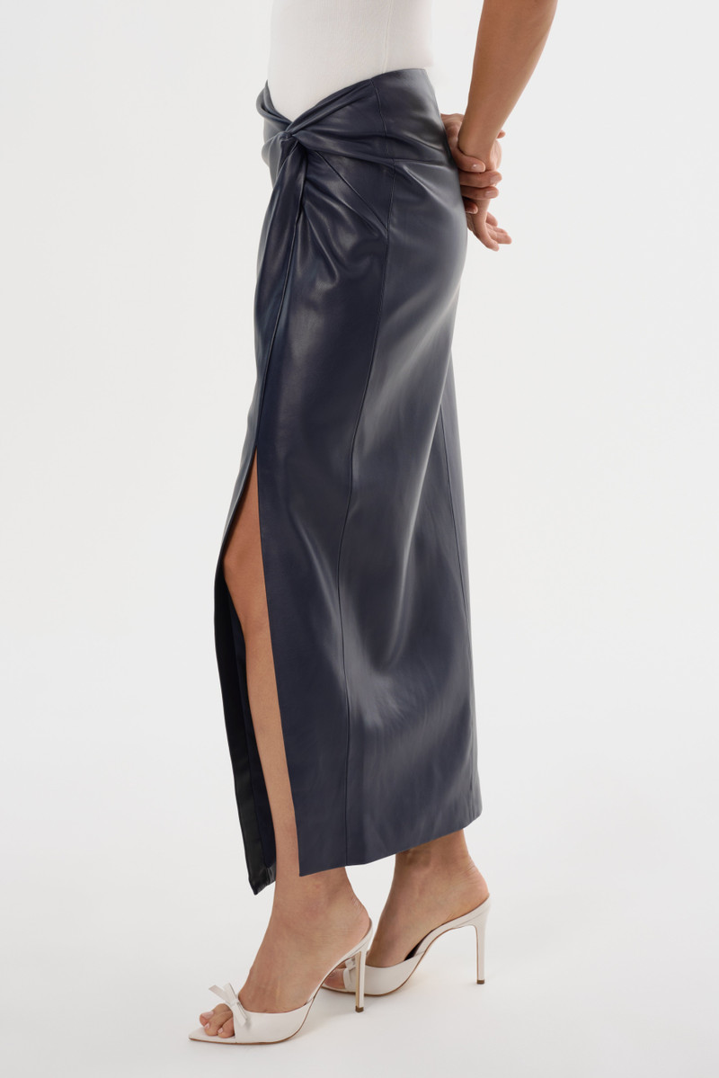 EILEEN | Faux Leather Maxi Skirt 5