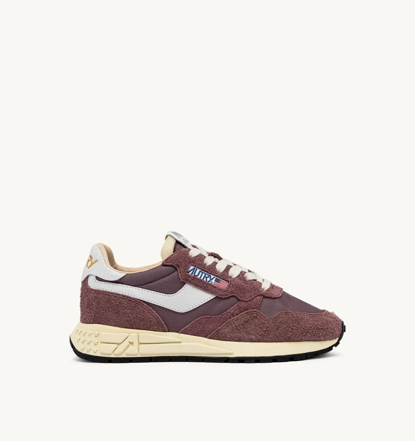 REELWIND LOW SNEAKERS IN TAUPE NYLON AND SUEDE - 1