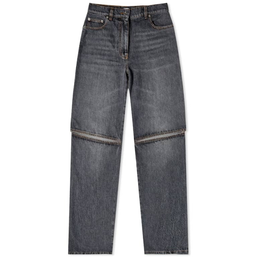 JW Anderson Cut Out Knee Bootcut Jeans - 5