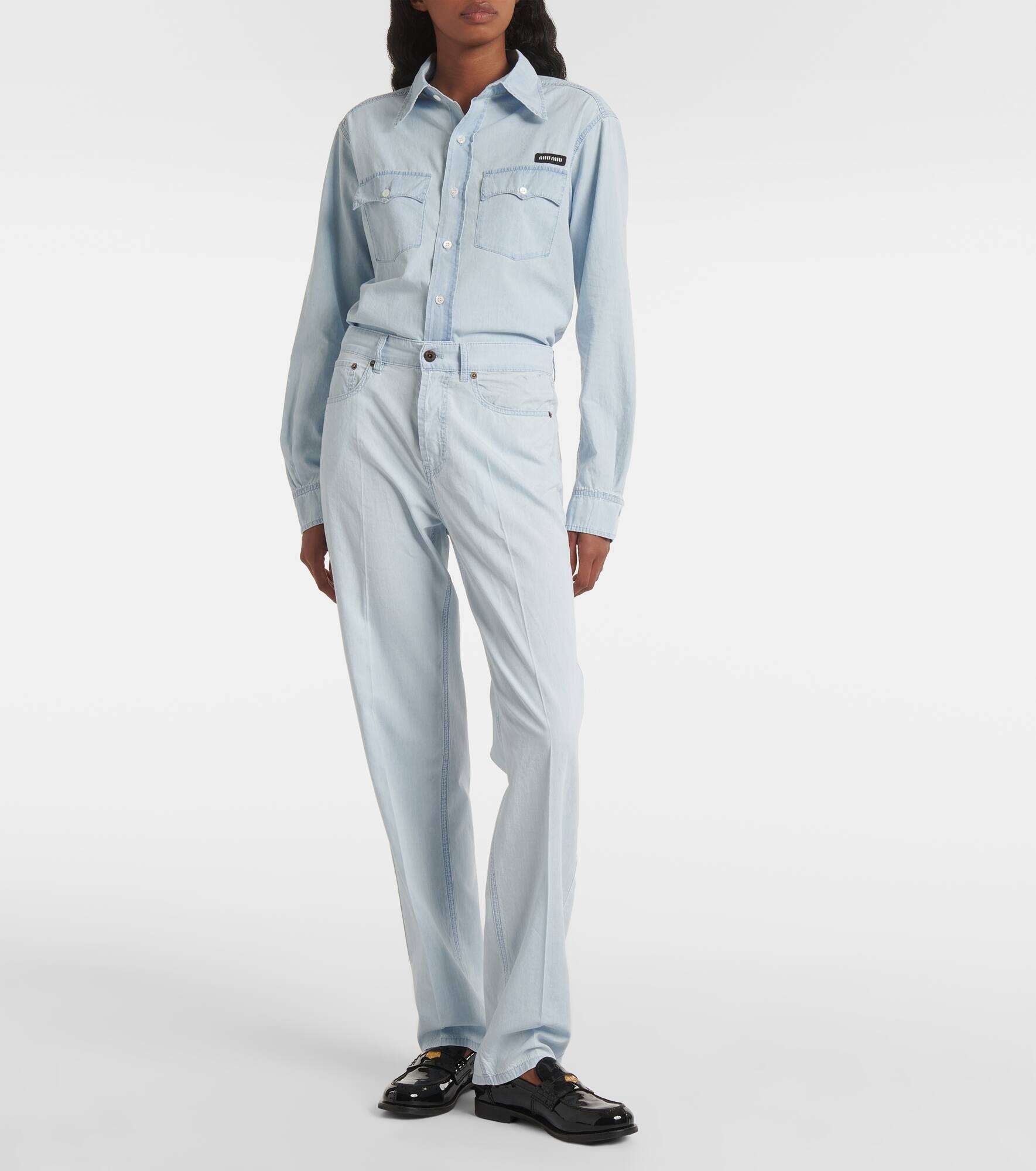Low-rise straight jeans - 7