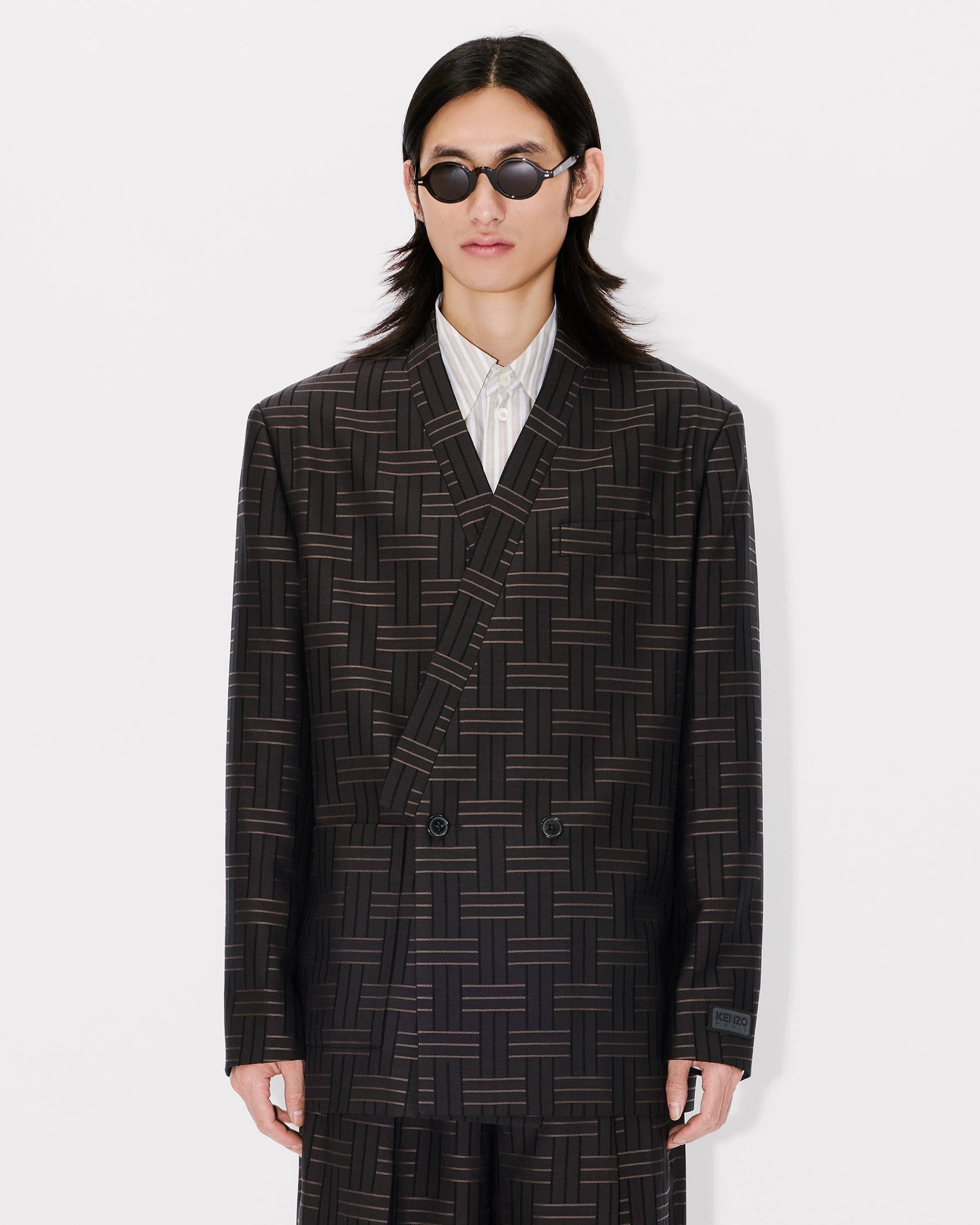 'KENZO Weave' tailored kimono jacket - 4