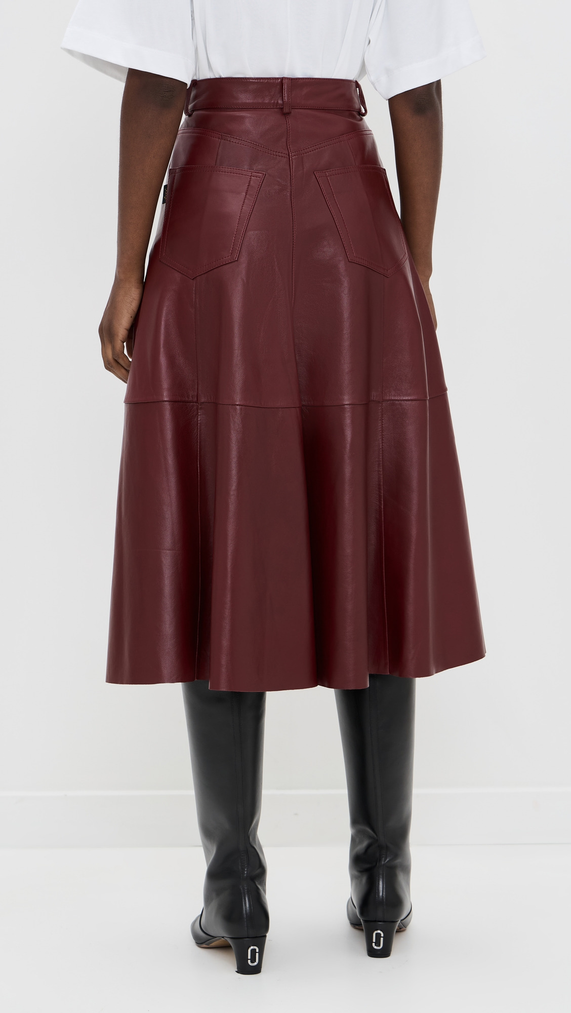 Mid Serenity Leather Skirt - 2