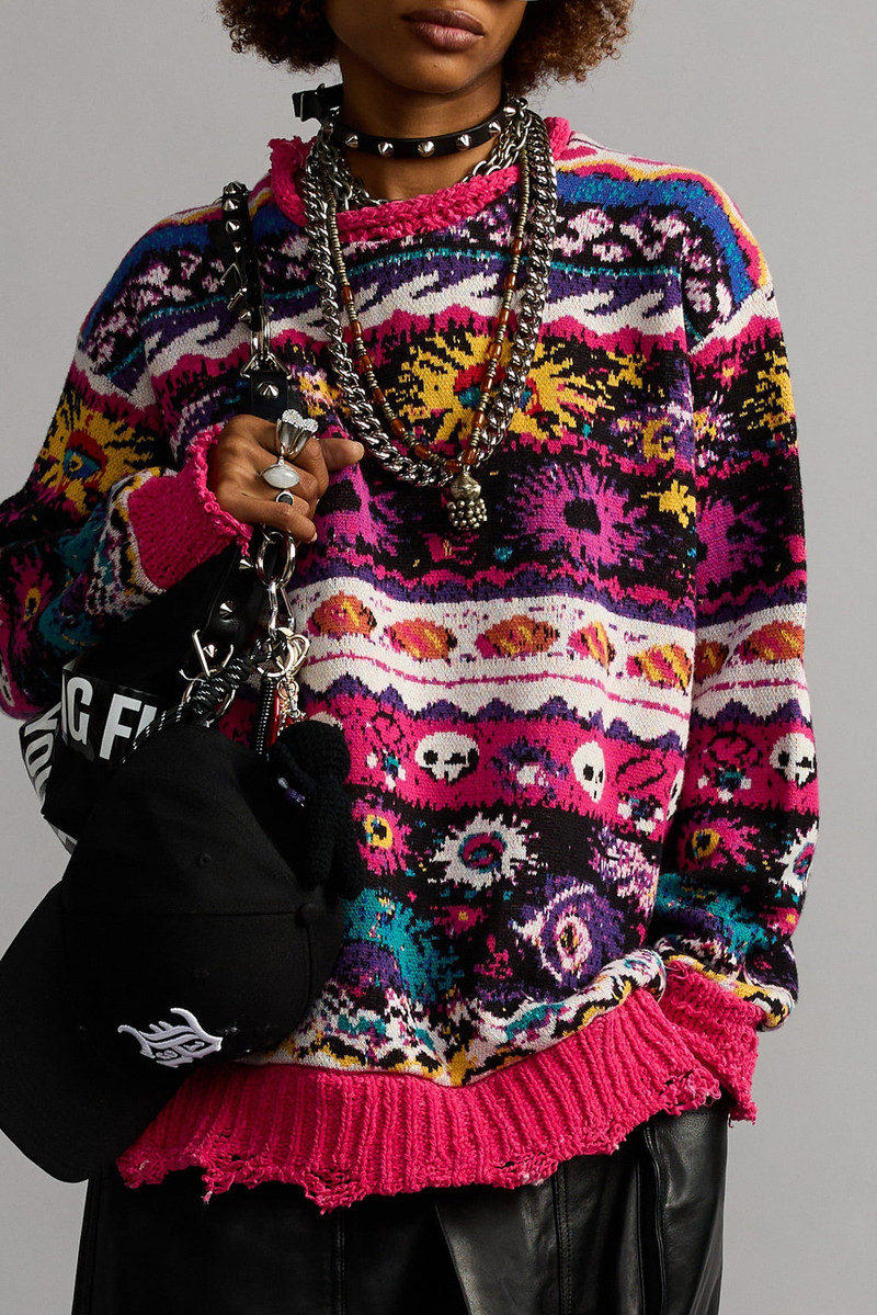 JACQUARD BOYFRIEND SWEATER 3