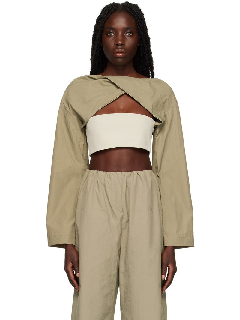 Khaki Twist Long Sleeve T-Shirt 1