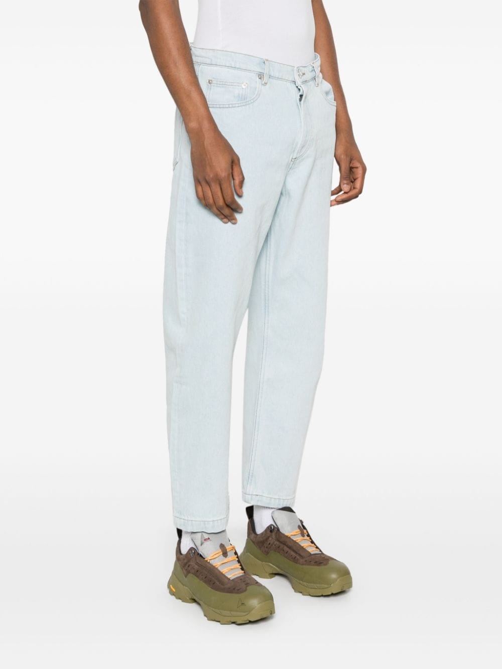 mid-rise cropped jeans - 3
